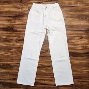 Shein White High Waisted Straight Leg Jeans Size Xsmall/ 2